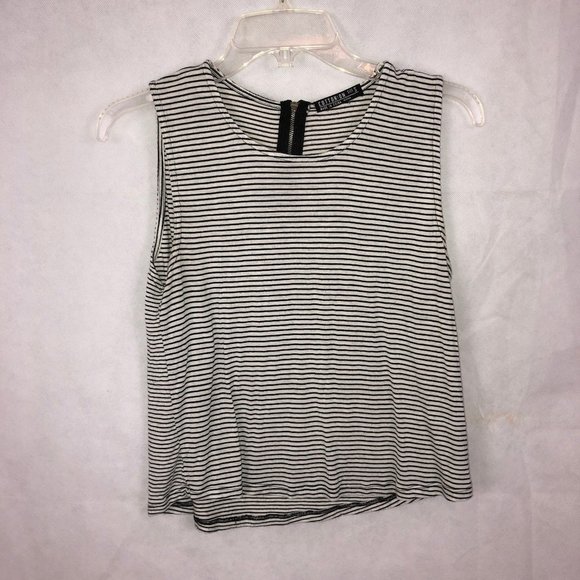 Cotton On Tops - Womens Cotton On Black & White Striped Top Sz S